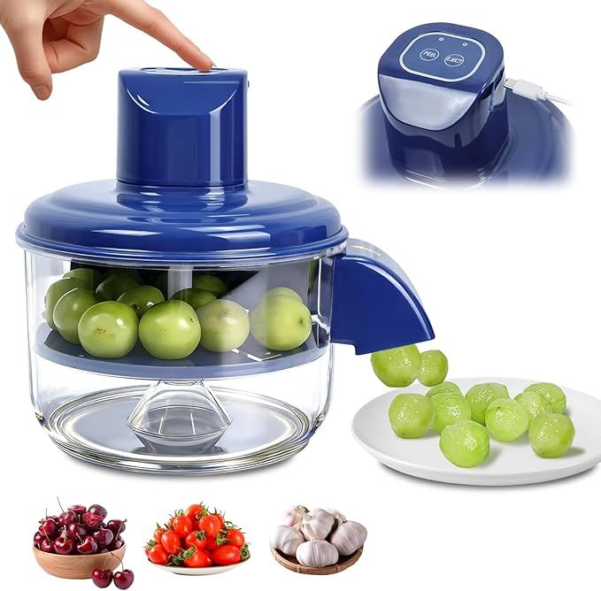Automatic Electric Fruit &amp; Garlic Peeler — Bladeless—  Peel 20 Cloves in 15 Seconds