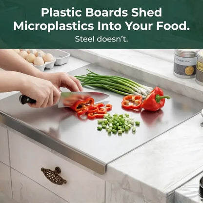 SafePrep™ 304 Stainless Steel Cutting Board