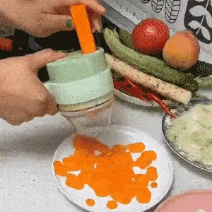 4-in-1 Smart Kitchen Cutter — Electric Vegetable Chopper